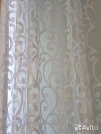 Шторы партьеры + тюль. Новые