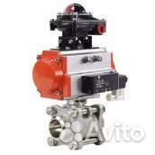 Кран шаровой DN.ru кшпп 316.200 4 Ду100 Ру63 под приварку, полнопроходной, нержавеющая сталь SS316