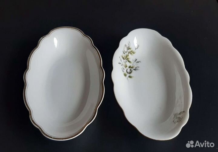 Фарфоровый набор салатников СССР винтаж