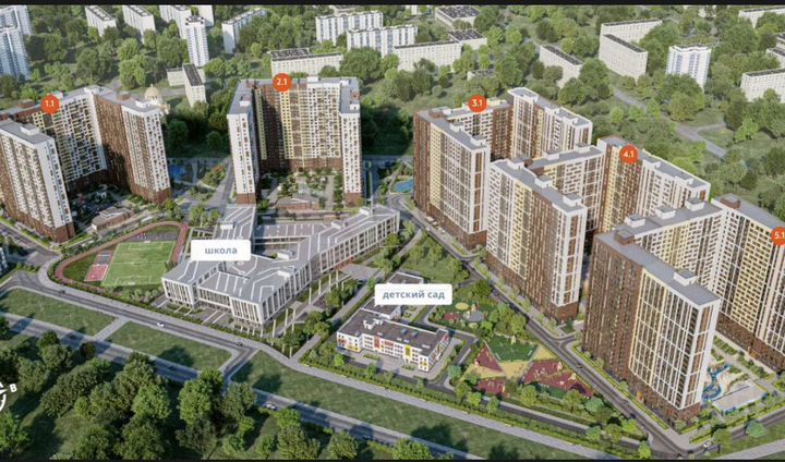 2-к. квартира, 53,1 м², 14/22 эт.