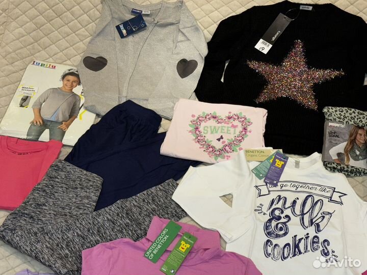 Вещи пакетом на девочку 110 116