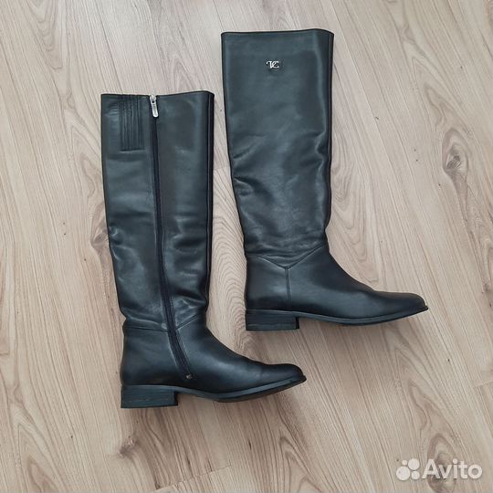 Сапоги демисезонные натуральная кожа 39