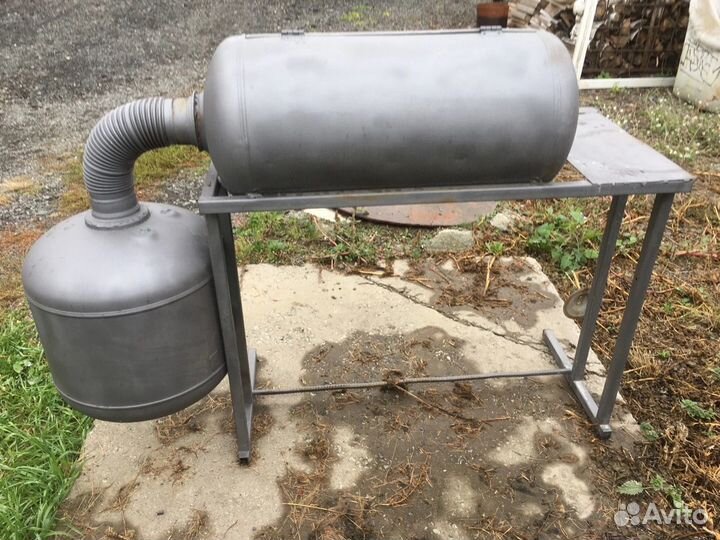 Мангал с коптильней