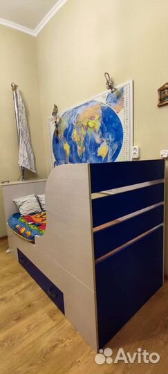 Детская кровать корабль