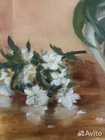 Картина маслом Пионы