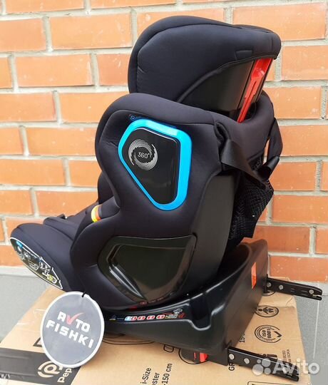 Новое поворотное автокресло IsoFix 0 - 12 лет