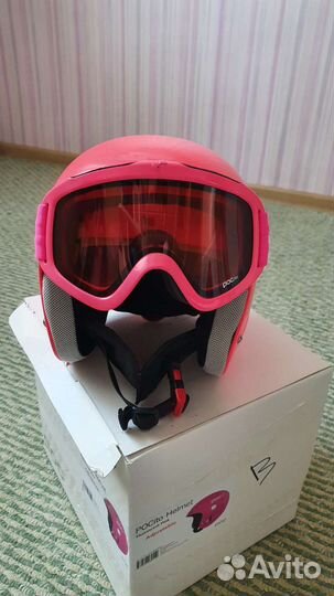 Горные лыжи детские набор Head PRO, POC