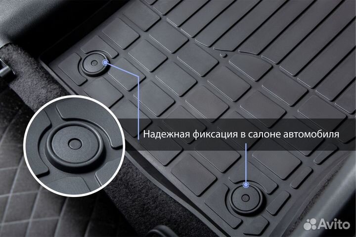 Коврики салона Skoda Kodiaq 2017-2021 2021-н.в