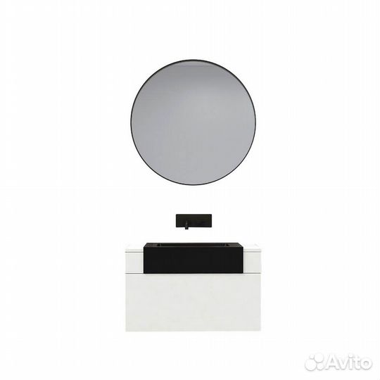 Зеркало Black&White Universe 80 подвесное черный U901.800