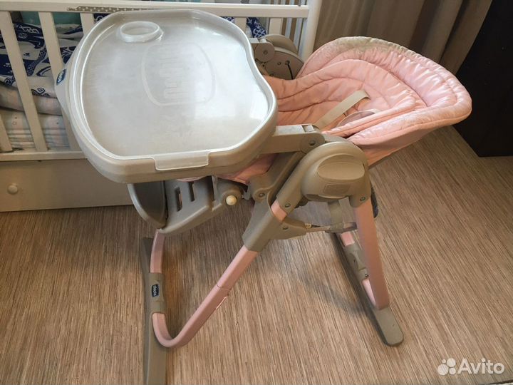 Стульчик для кормления chicco polly magic