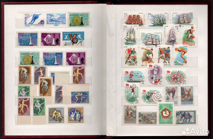 Альбом с марками СССР. Спорт- Олимпиада