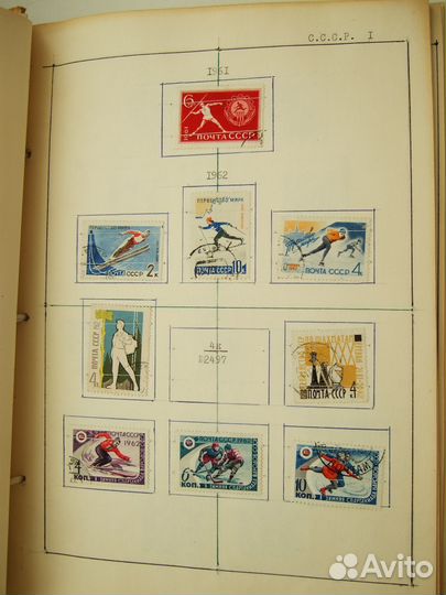 Альбом марок спорт 1961-70гг - 12 стран