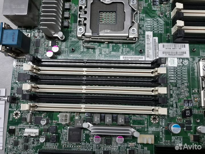 Неисправная материнская плата Socket 1366 HP