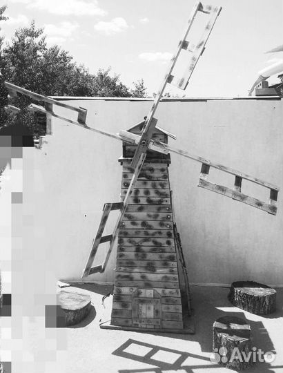 Мельница, корабль, телега