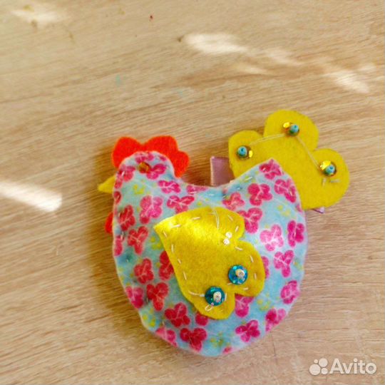 Ручная работа игрушка курочка из фетра