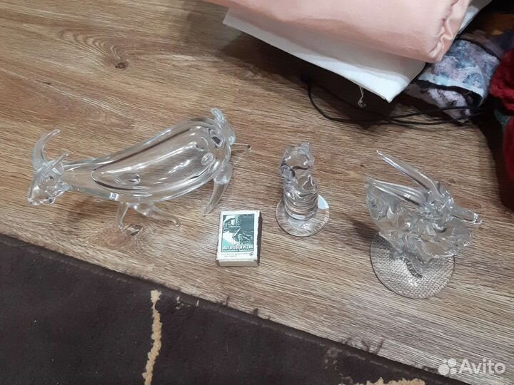 Стеклянные и хрустальные фигурки