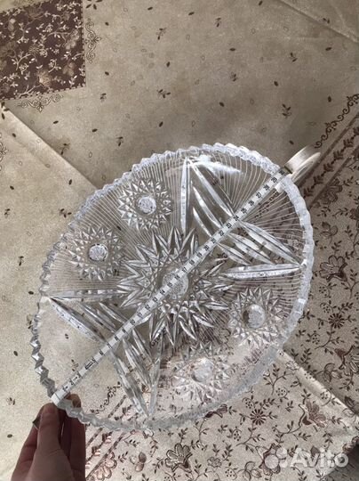 Блюдо хрусталь