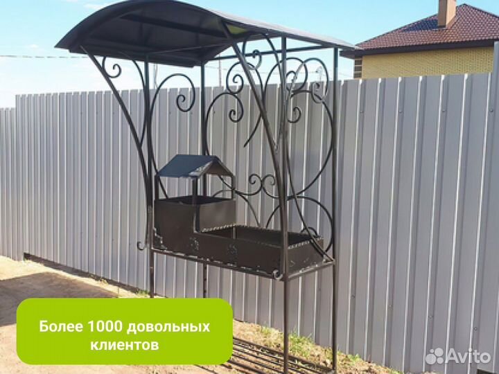 Мангал с крышей от производителя