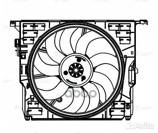 Вентилятор радиатора охлаждения BMW 5(F10) /7(F01)