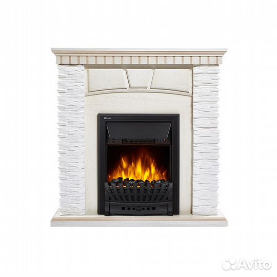 Портал Firelight Porto Classic камень белый, шпон