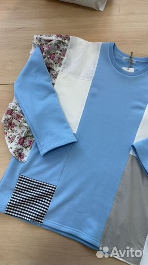 Свитшот женский пэчворк ручная работа