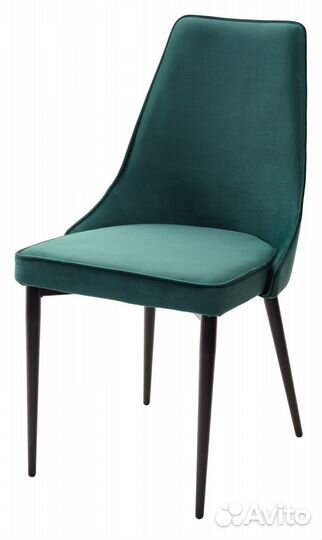 Стул nepal-P черный/тк. велюр зеленый #19