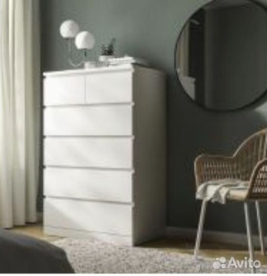 Комод IKEA мальм 6 ящиков бу