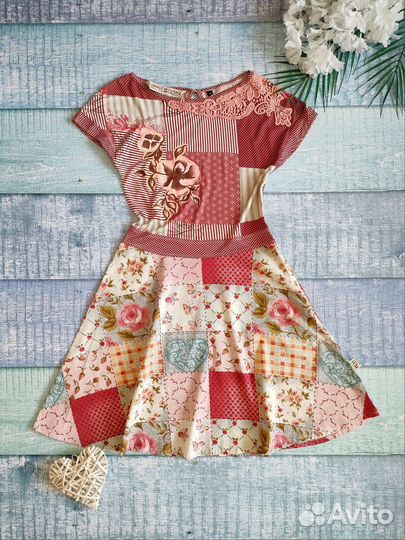 42-44 Платье Savage Culture новое милое печворк