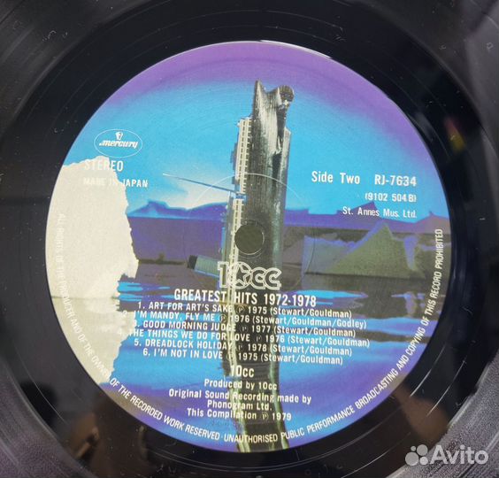 10CC - Greatest Hits 1972-1978, Japan, NM, LP