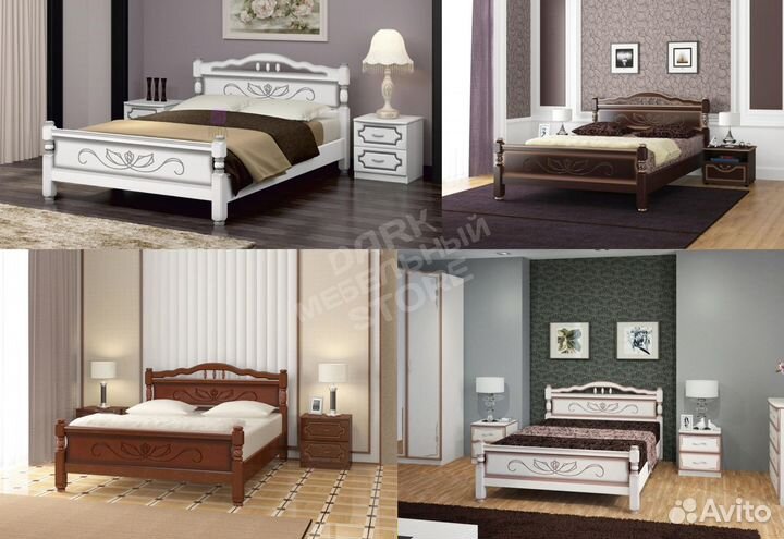 Кровать 120 массив