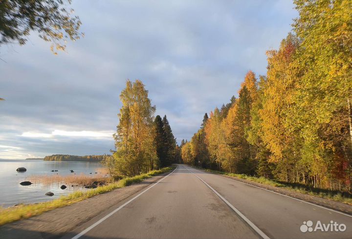 Катер на Кижи из деревни Оятевщина