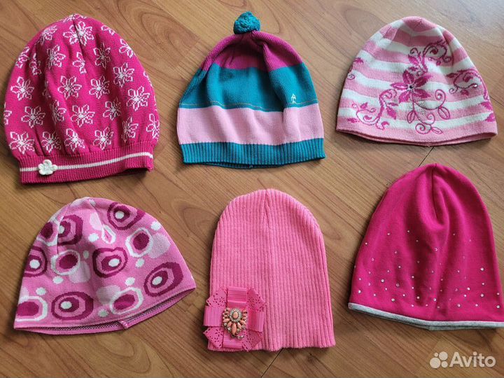 Много Фирменные легкие шапочки д/д 54-55см 6-8л