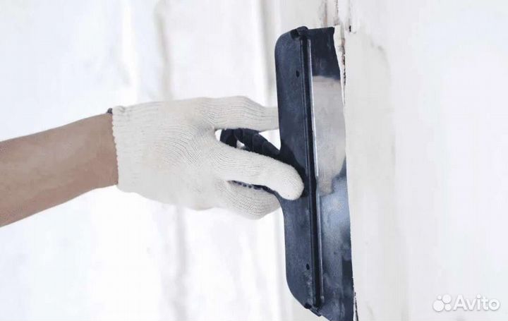 Шпаклевка стен потолка,полная отделка