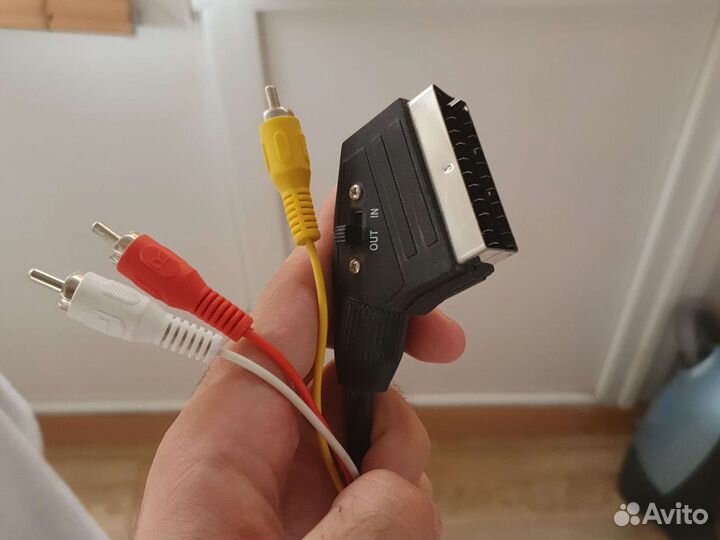 Кабель scart - тюльпан новый