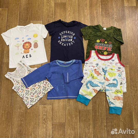 Пакет фирменной летней одежды на мальчика 74-80