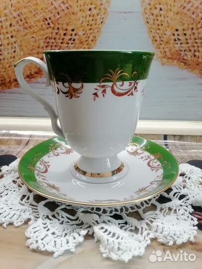 Чашка с блюдцем дулево