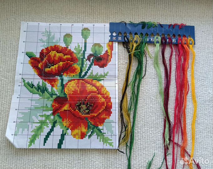 Набор для вышивания. Остатки