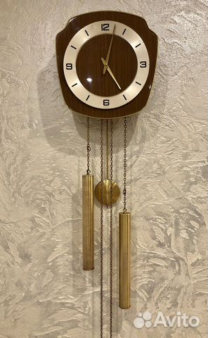 Часы настенные механические Junghans 60е-годы