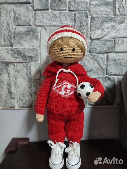 Кукла игрушка болельщик Спартака