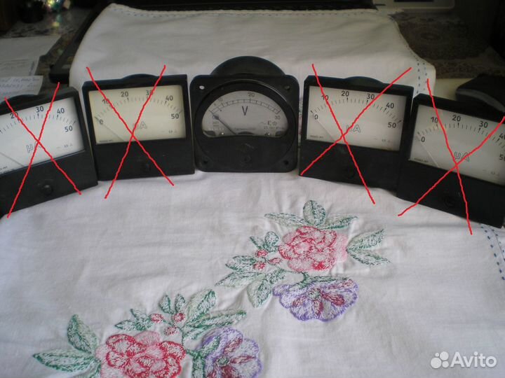 Миллиамперметр и вольтметр