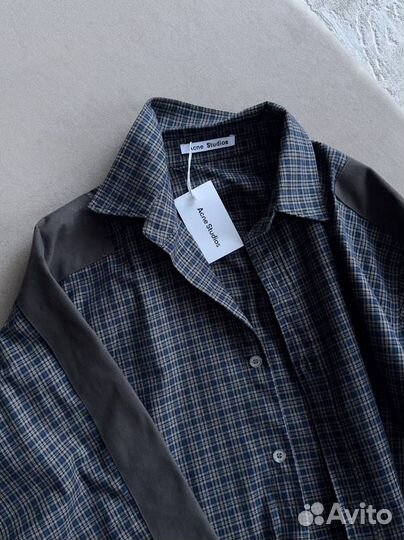 Рубашка в клетку оверсайз женская Acne Studios