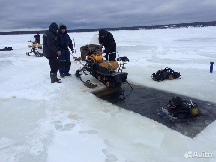 Водолазы(подьем техники)