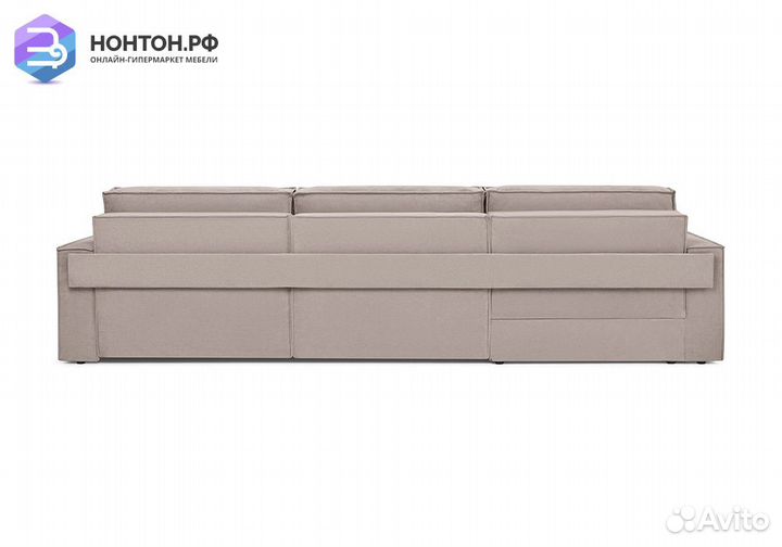 Диван угловой еврокнижка трехместный Тревис бежевы