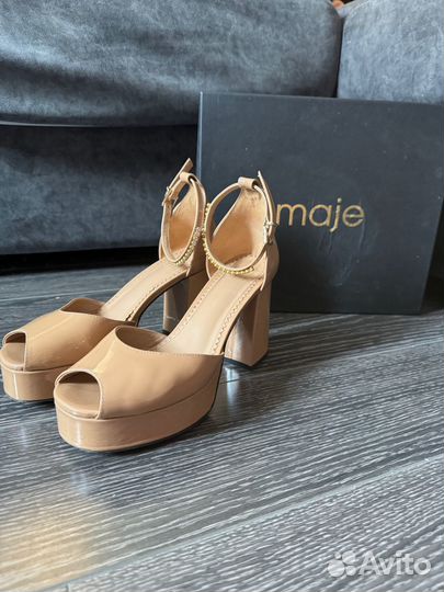 Босоножки maje бежевые 37