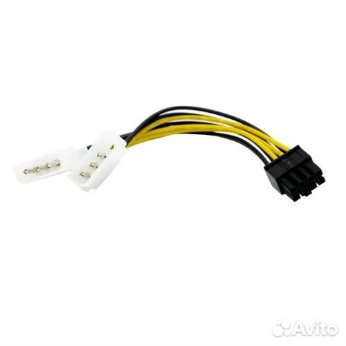 Кабель переходник для видеокарты Molex x2 - 8pin