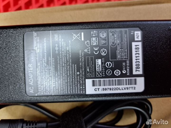 Блок питания HP 19V/4.74A/90W (4.8х1.7 конус)