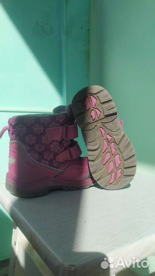 Ботинки сапоги зимние на девочку 26/27 размер