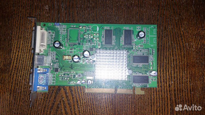 AGP видеокарта Radeon 9550 128Mb DDR V/D/VO