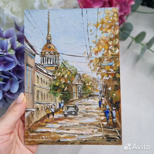 Санкт-Петербург Питер картина маслом город пейзаж