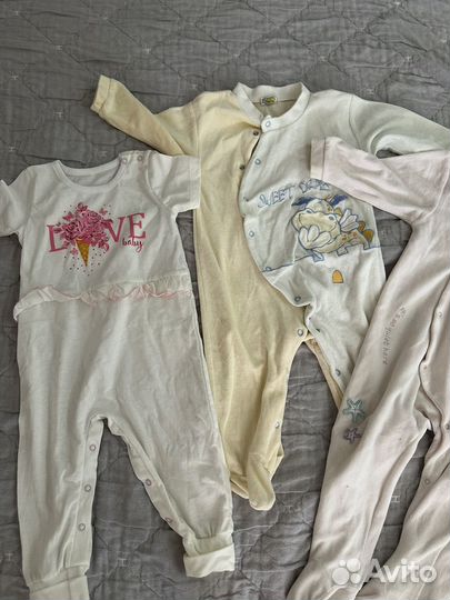 Пакет вещей на девочку 68-74 80-86